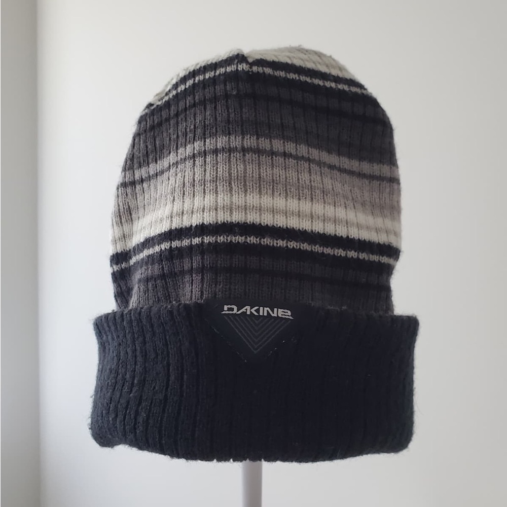 Dakine Charcoal and Cream Knit Beanie